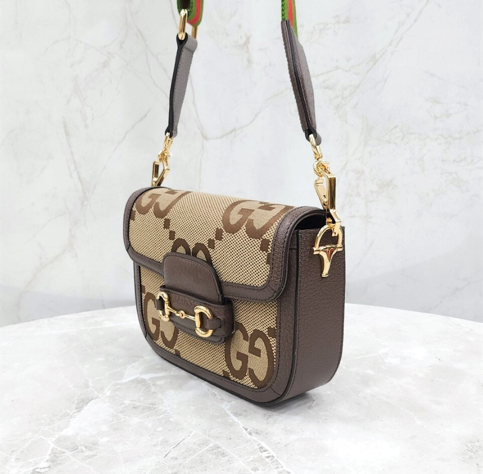 [럭스유] 구찌 GG 점보 홀스빗 스몰 삼선 숄더 크로스백 658574