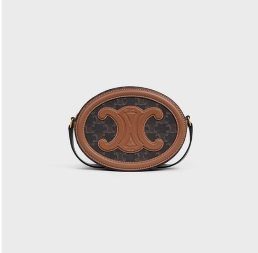 [럭스유] 셀린느 퀴르 트리오페 오벌 펄스 숄더백 라지 198602EIN