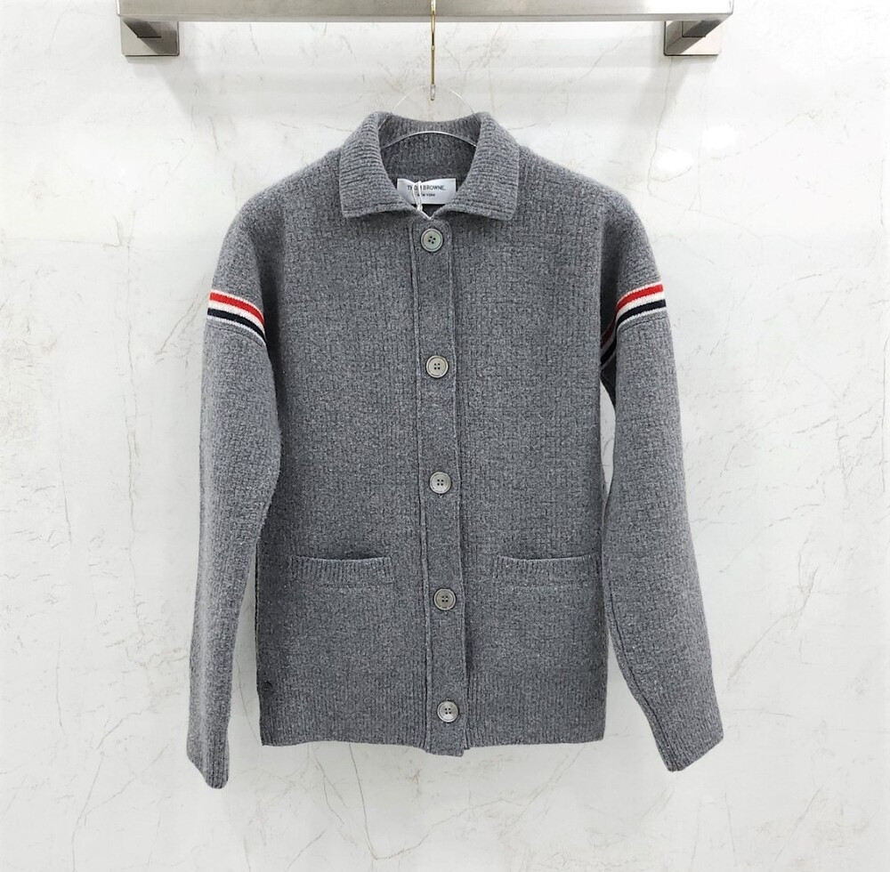 [럭스유] (새상품) 36 / 톰브라운 울 캐시미어 코튼 루프백 워크 자켓 라이트 그레이