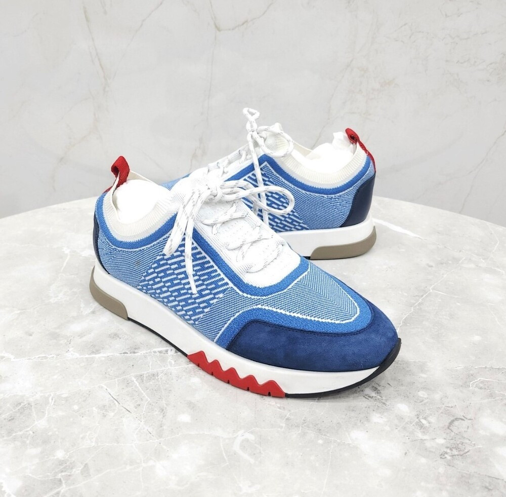 [럭스유] 39.5 / 에르메스 어딕트 스니커즈 블루진