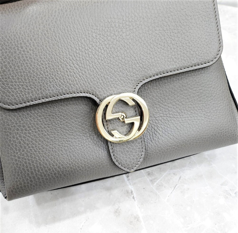 [럭스유] 구찌 인터로킹 탑핸들 체인 숄더백 510302