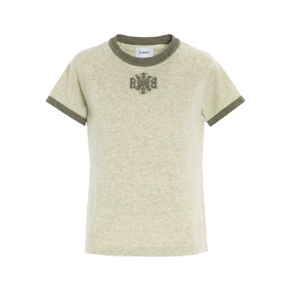 [럭스유] (새상품) M / 배리 캐시미어 반팔 니트 C104718