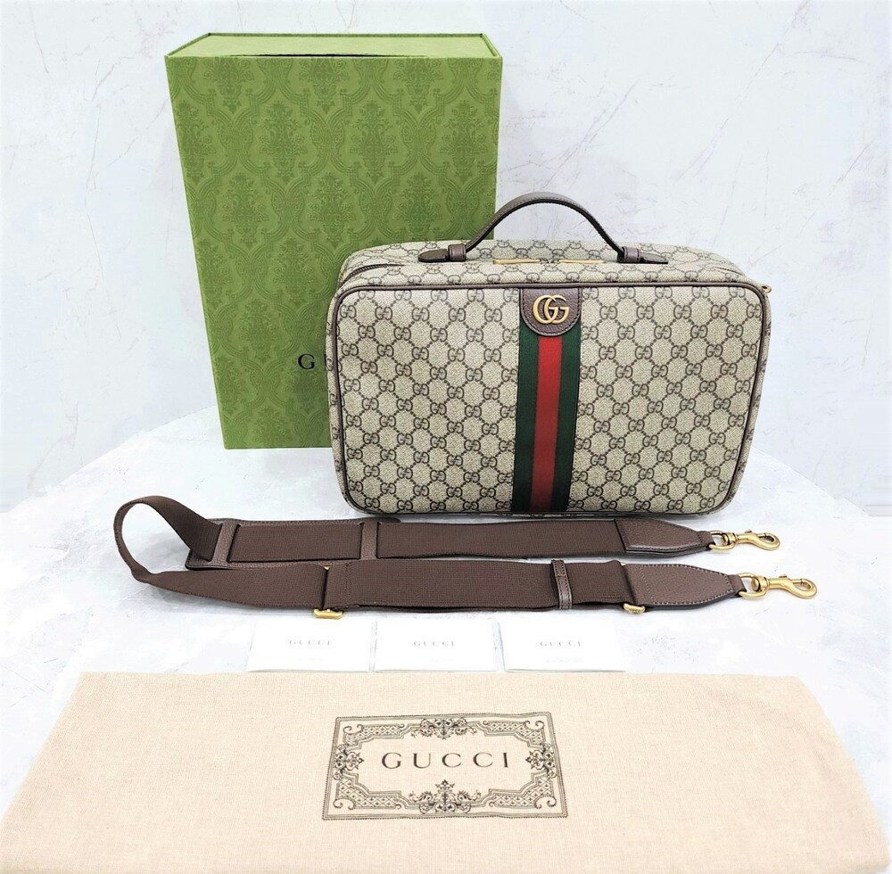 [럭스유] (새상품) 구찌 GG 오피디아 캔버스 삼선 여행가방 752587