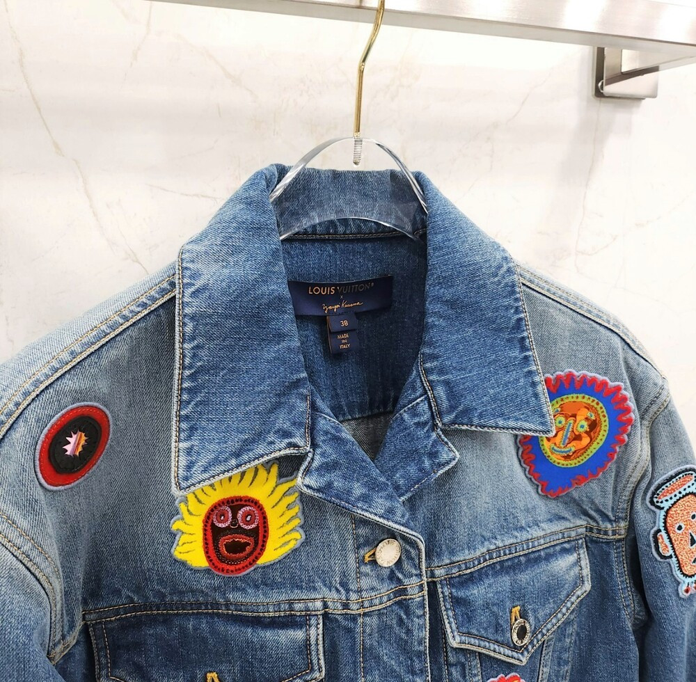 [럭스유] 38 / 루이비통 X 쿠사마야요이 한정판 멀티패치 데님 자켓