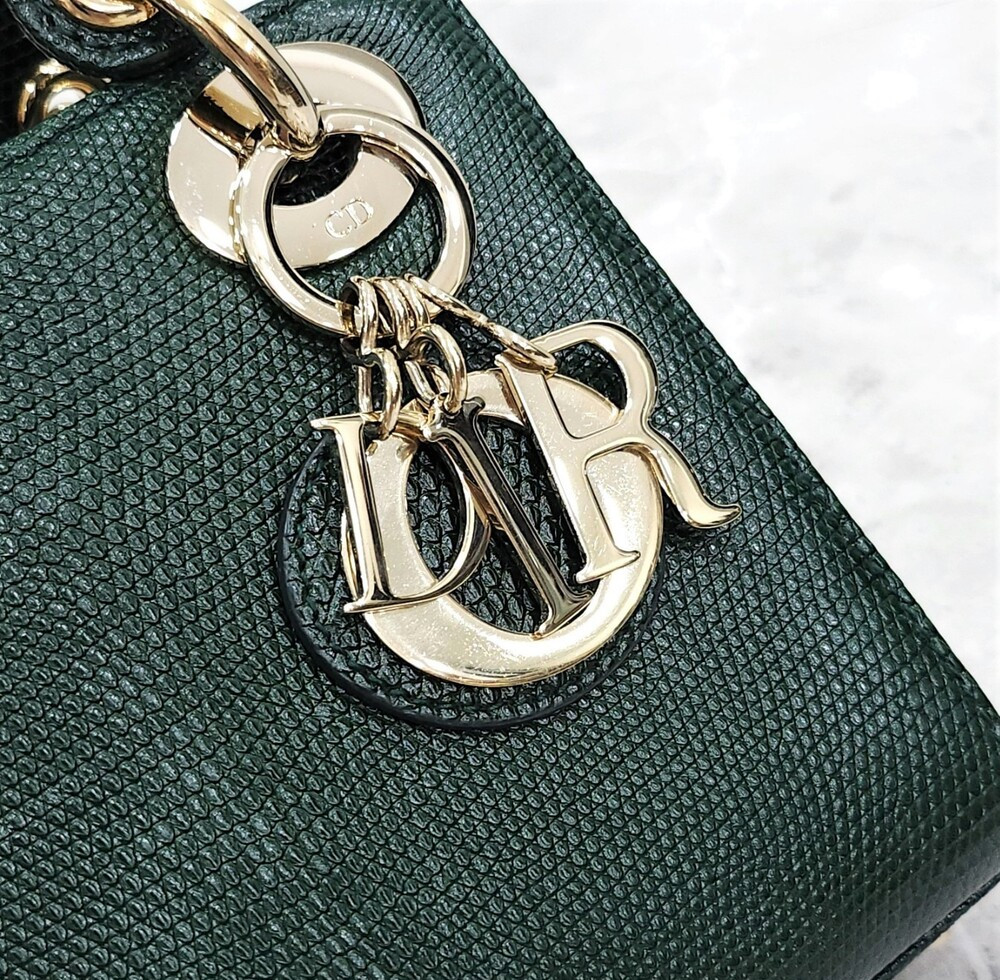 [럭스유] 디올 그린 리자드 레이디 디올 미니 백 M0505OLER