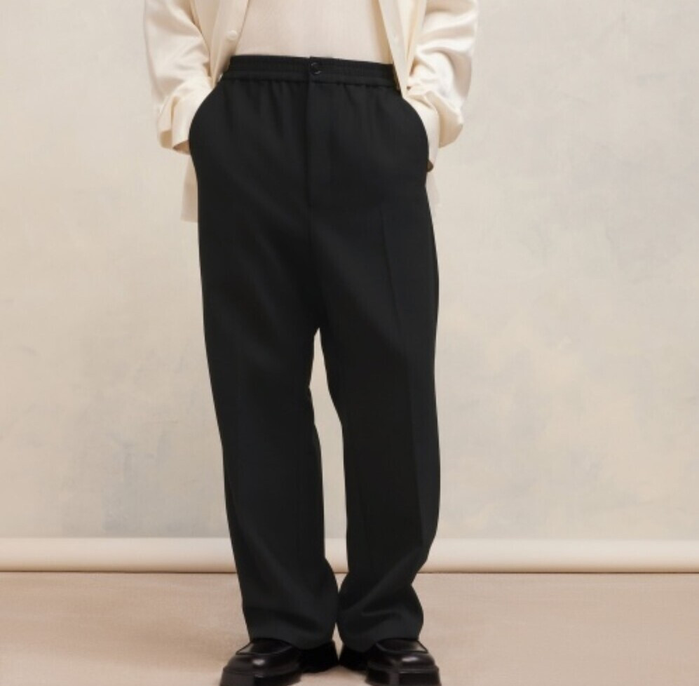 [럭스유] (새상품) M / 아미 스트레이트 블랙 팬츠