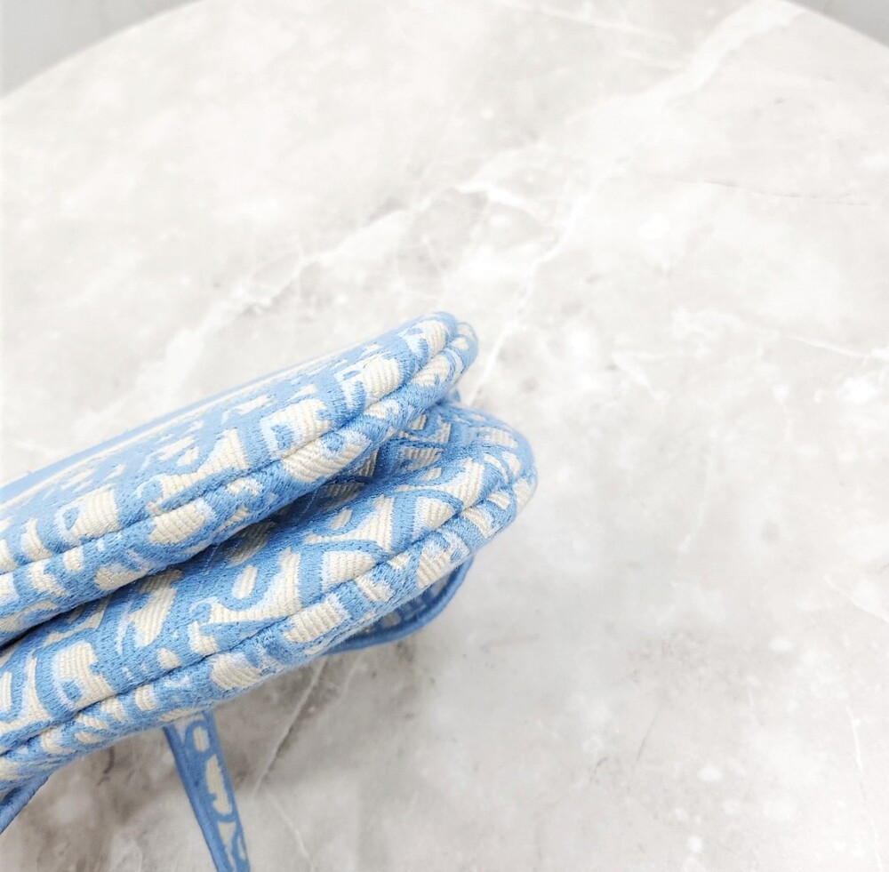 [럭스유] (새상품) 디올 블루 오블리크 새들백 미디움