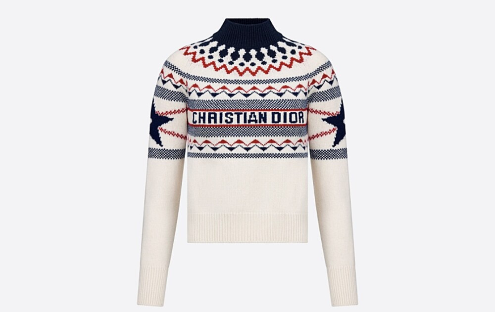 [럭스유] 36 / 디올 알프스 스탠드 칼라 스웨터 니트 144S60BM134