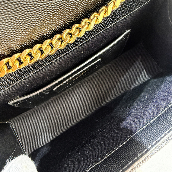 생로랑 퀼팅 스몰 엔벨로프 금장 체인숄더백