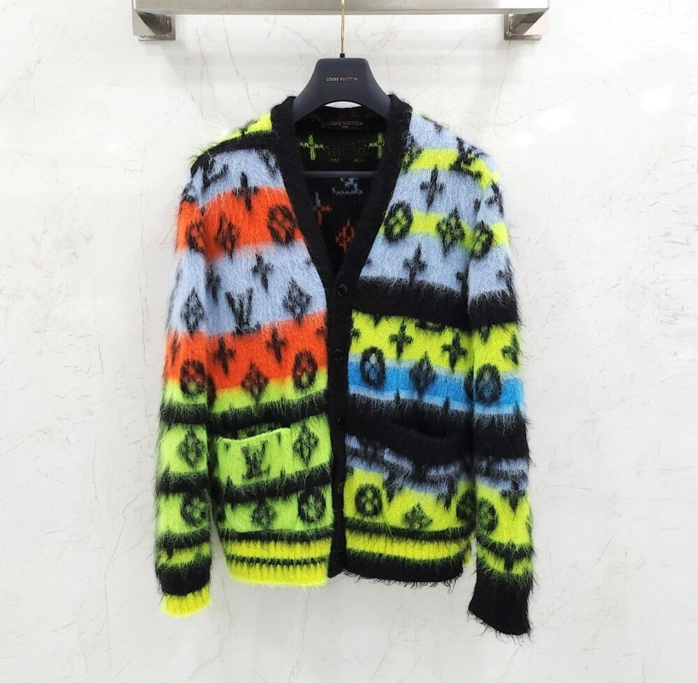 [럭스유] M / 루이비통 모헤어 모노그램 가디건 1AA53J