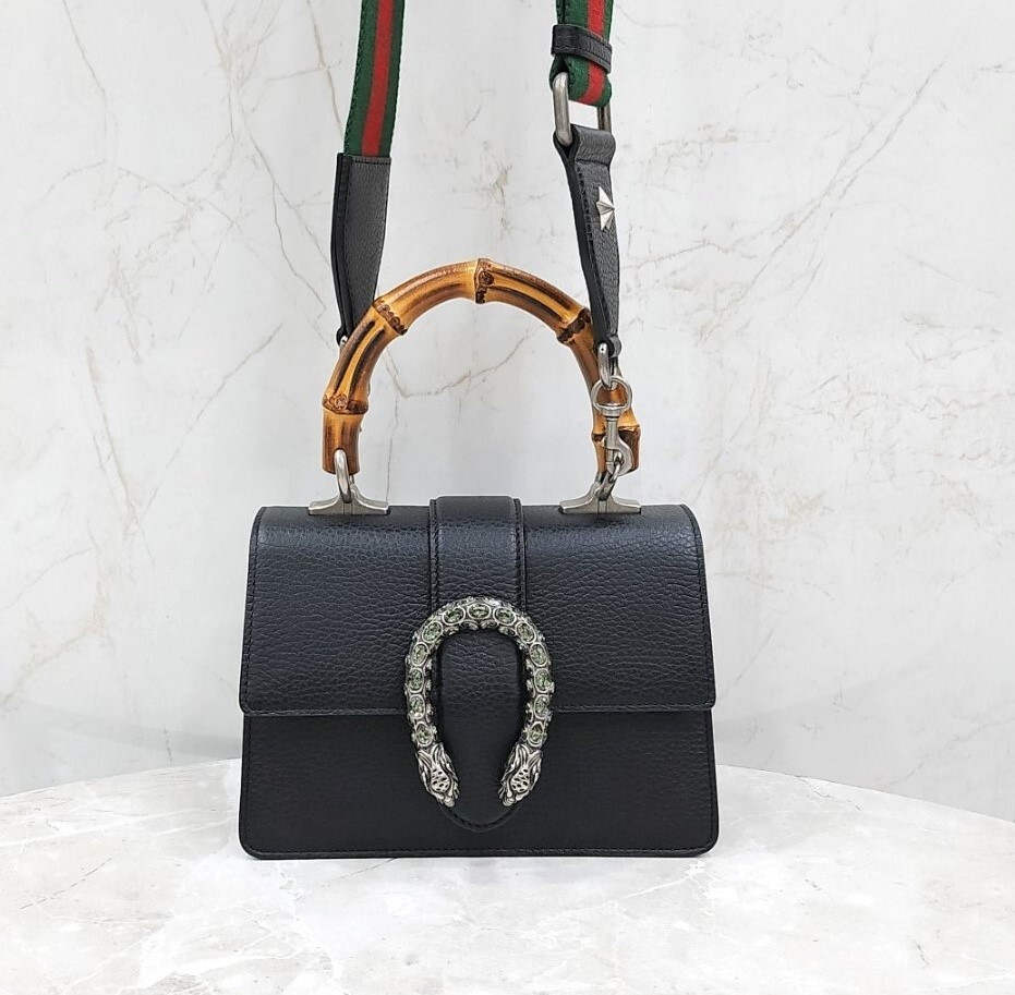 [럭스유] 구찌 디오니소스 뱀부 탑핸들 숄더백 523367