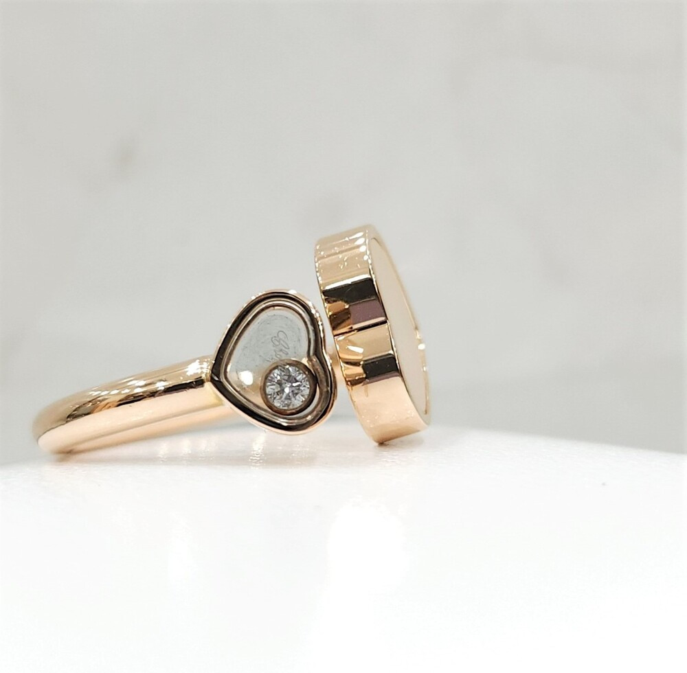 [럭스유] 쇼파드 다이아 해피하트 마더오브펄 반지 50호