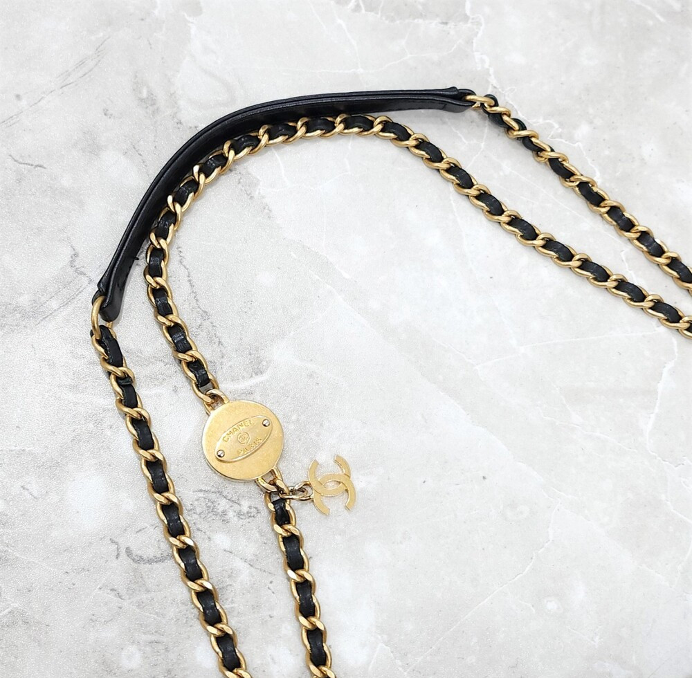 [럭스유] 샤넬 쉐브론 램스킨 클래식 체인백 라지 금장 16번대