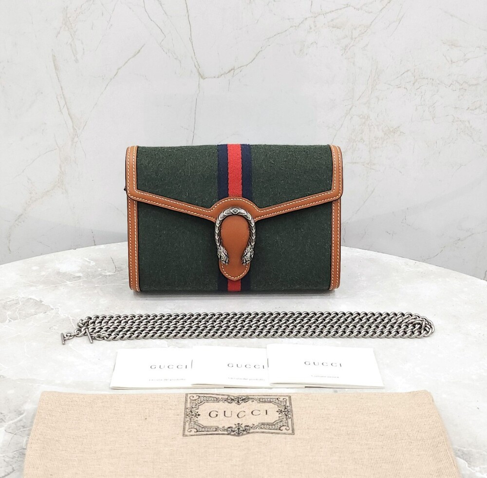 [럭스유] 구찌 디오니소스 WOC 삼선 체인 크로스백