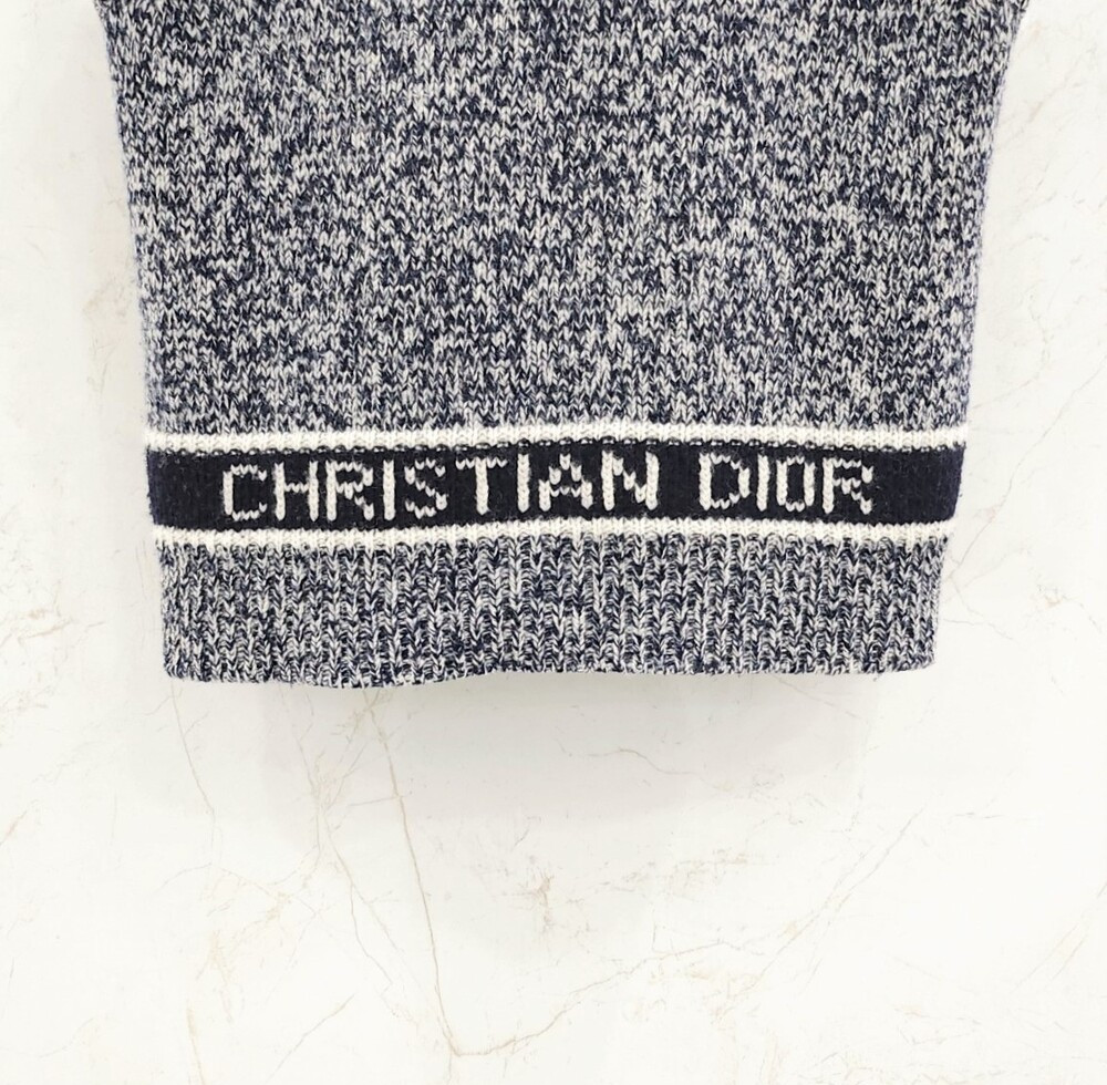 [럭스유] 38 / 디올 브이넥 슬리브리스 스웨터 울 캐시미어 니트 054T01AM303