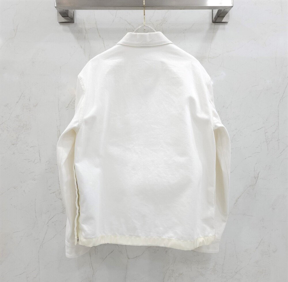 [럭스유] 46 / 디올 X 사카이 한정판 화이트 포켓 데님 자켓