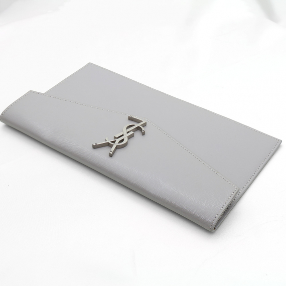 Saint Laurent(생로랑) 557653 그레이 그랑 드 뿌드르 엠보스드 업타운 미디움 토트 2WAY