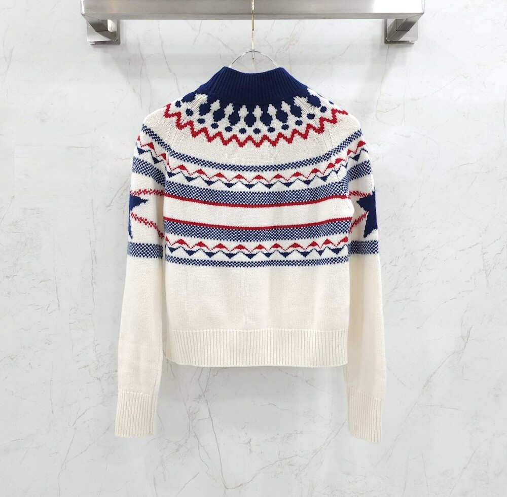 [럭스유] 36 / 디올 알프스 스탠드 칼라 스웨터 니트 144S60BM134