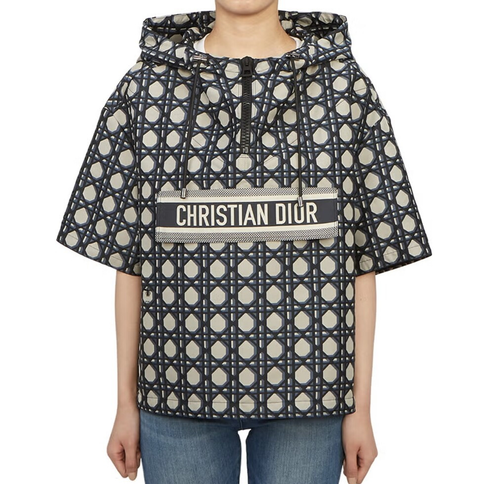 [럭스유] (새상품) XS / 디올 매크로 까나쥬 반팔 후드 아노락 417C19A2378