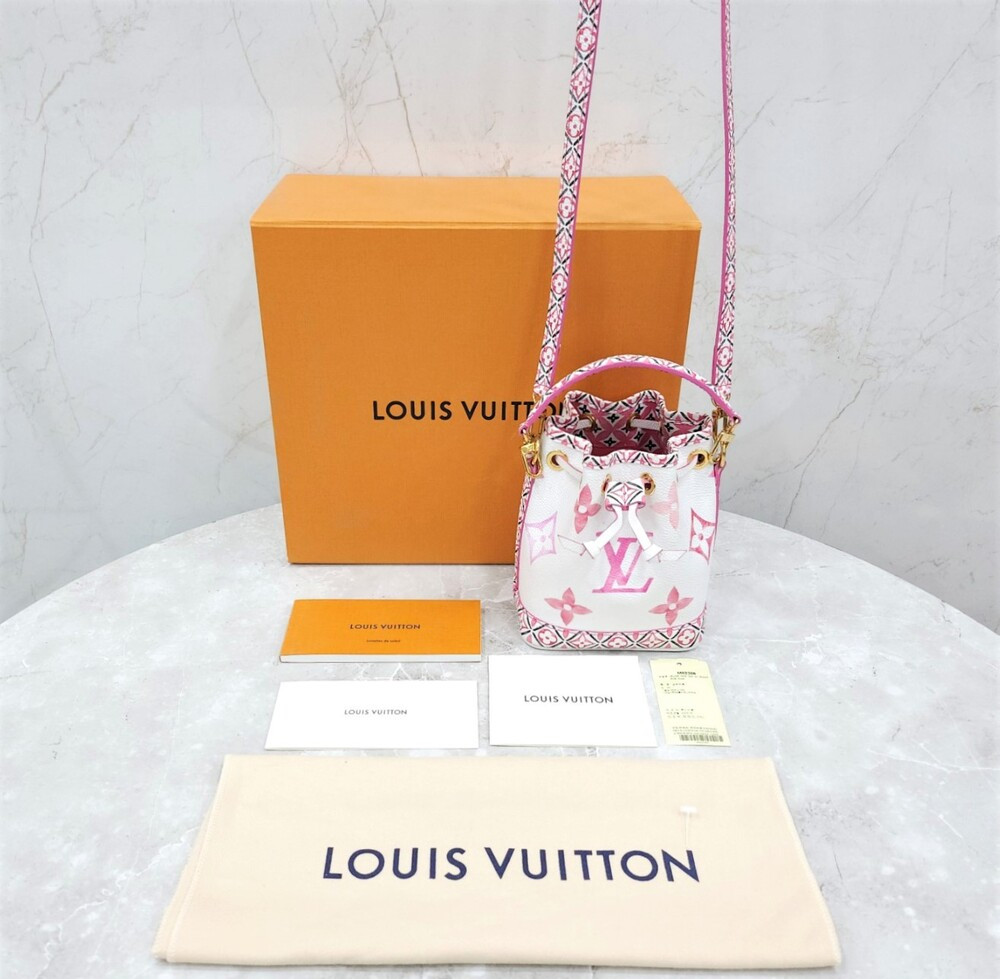 [럭스유] 루이비통 모노그램 나노 노에 버킷백 핑크 M82386