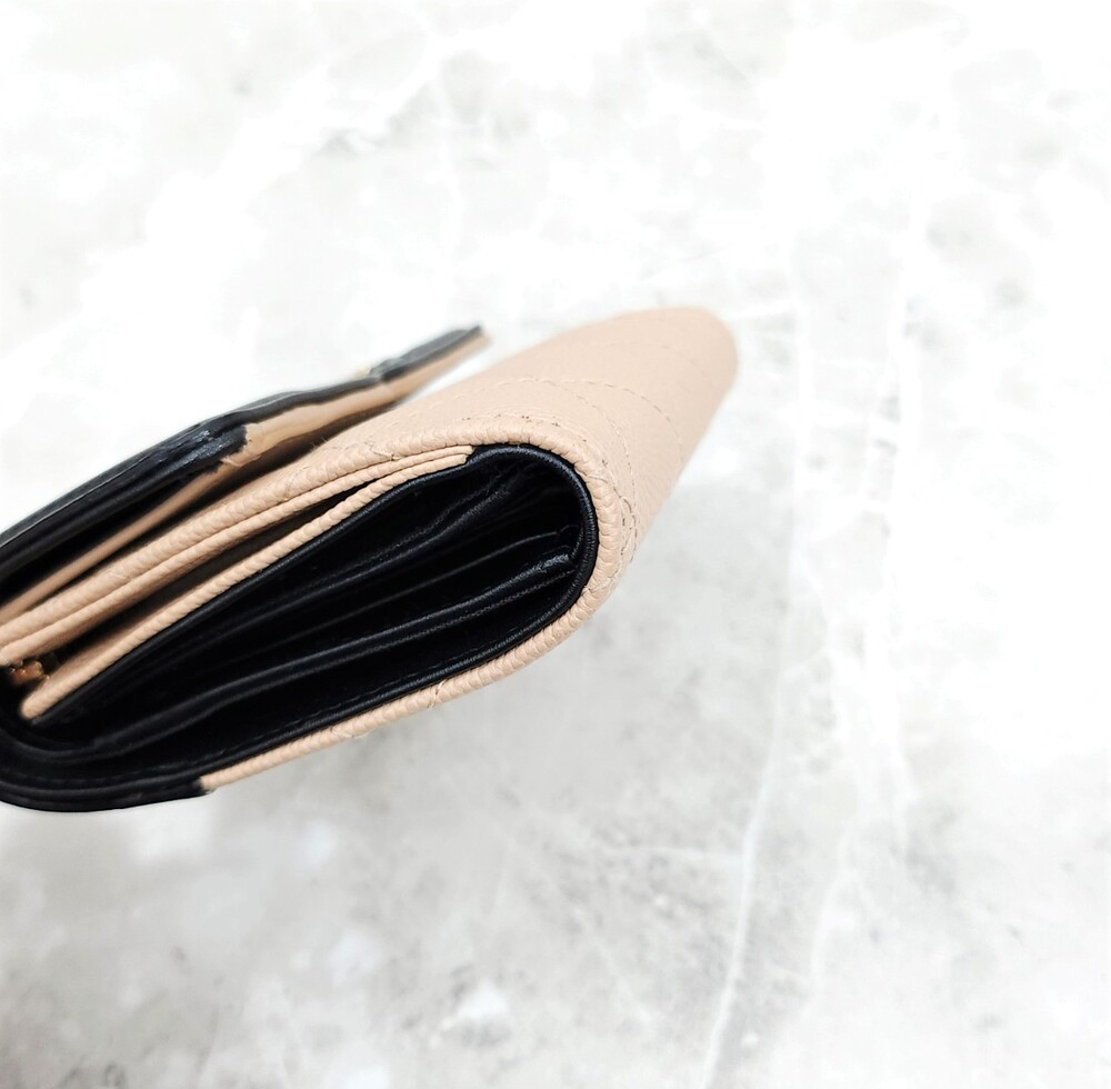 [럭스유] 샤넬 CC로고 코스메틱 플랩 캐비어 스몰 반지갑