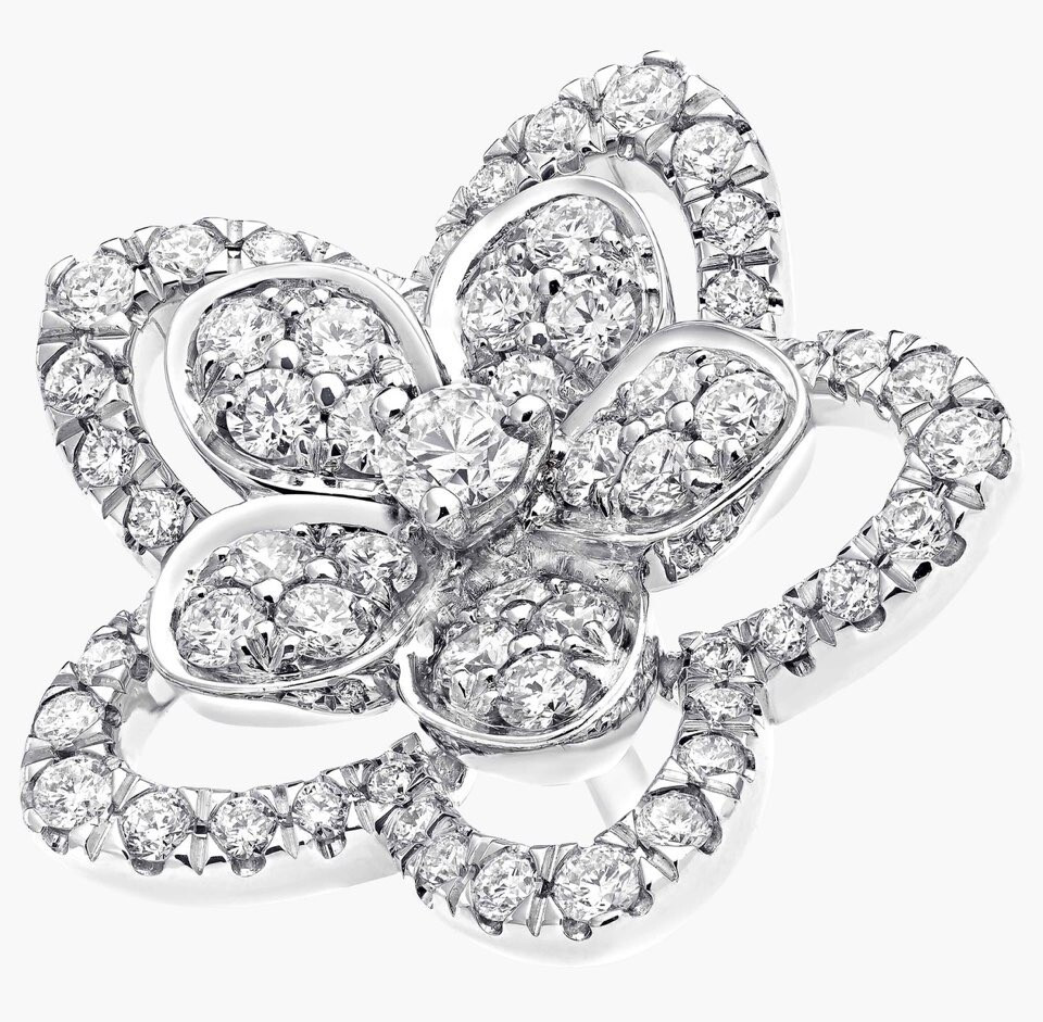 [럭스유] (새상품) 그라프 와일드 플라워 다이아몬드 스터드 이어링