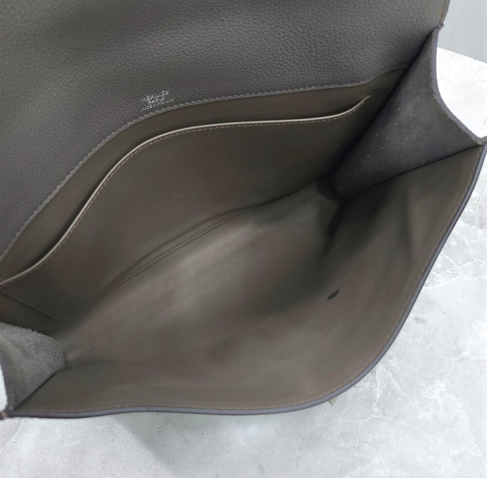 [럭스유] 에르메스 삭아데페슈 29 메신저백 그리스 에땅 은장 U각인