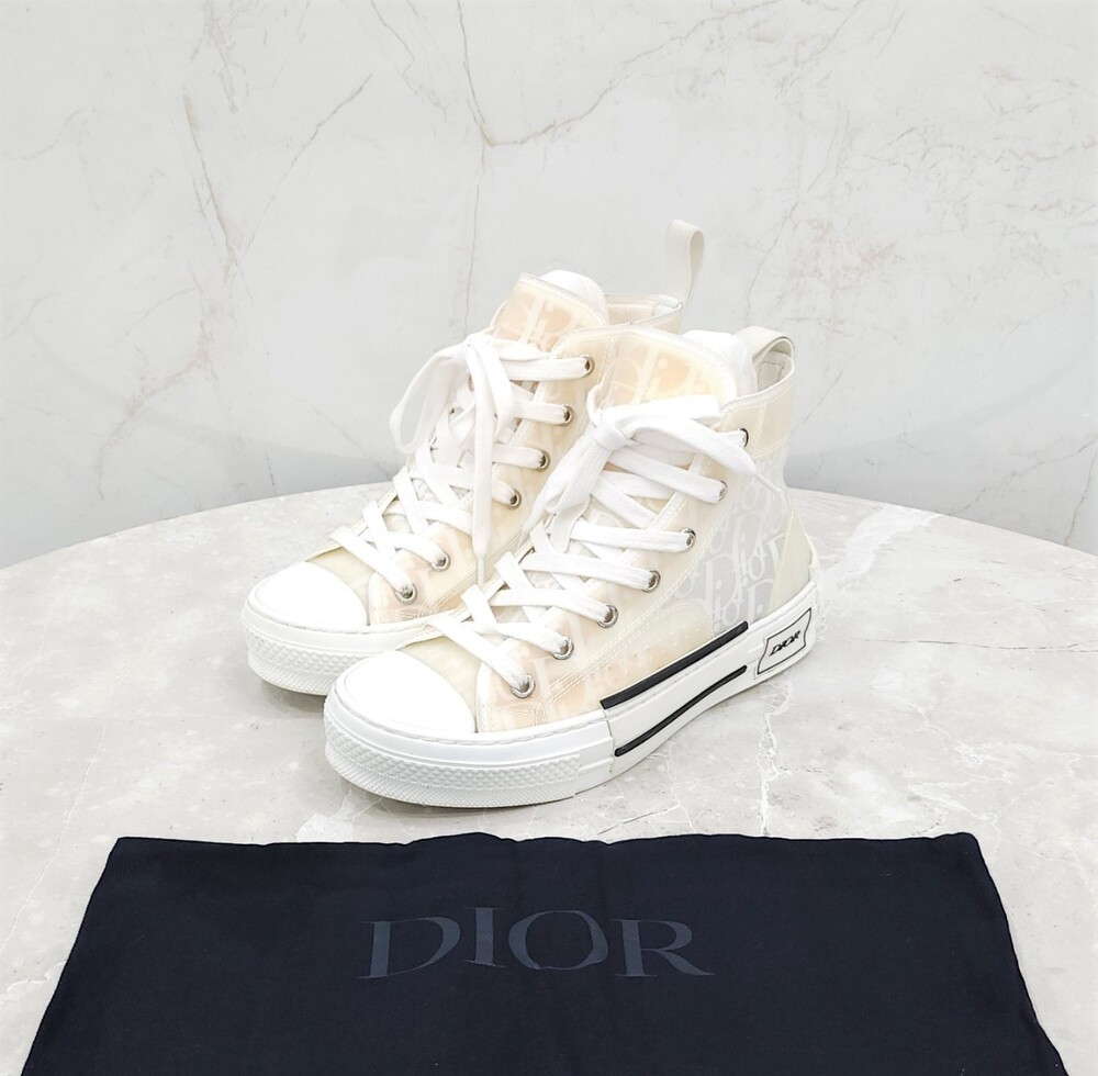 [럭스유] 35 / 디올 화이트 오블리크 B23 하이탑 스니커즈