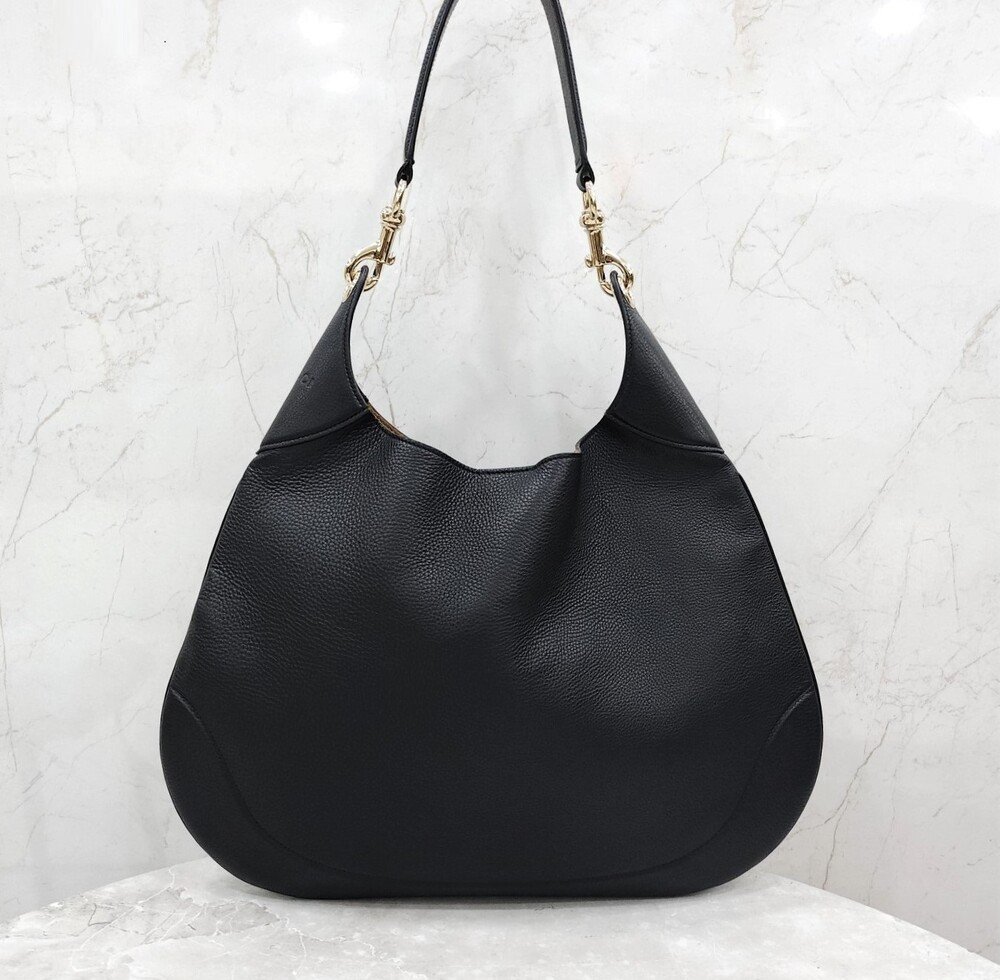 [럭스유] (새상품) 구찌 B 미디움 숄더백 블랙 레더 820169