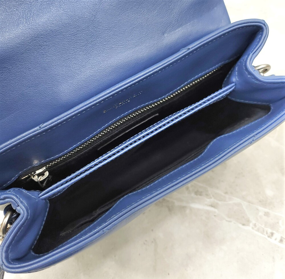 [럭스유] 생로랑 네이비 루루 토이 레더 숄더백 467072