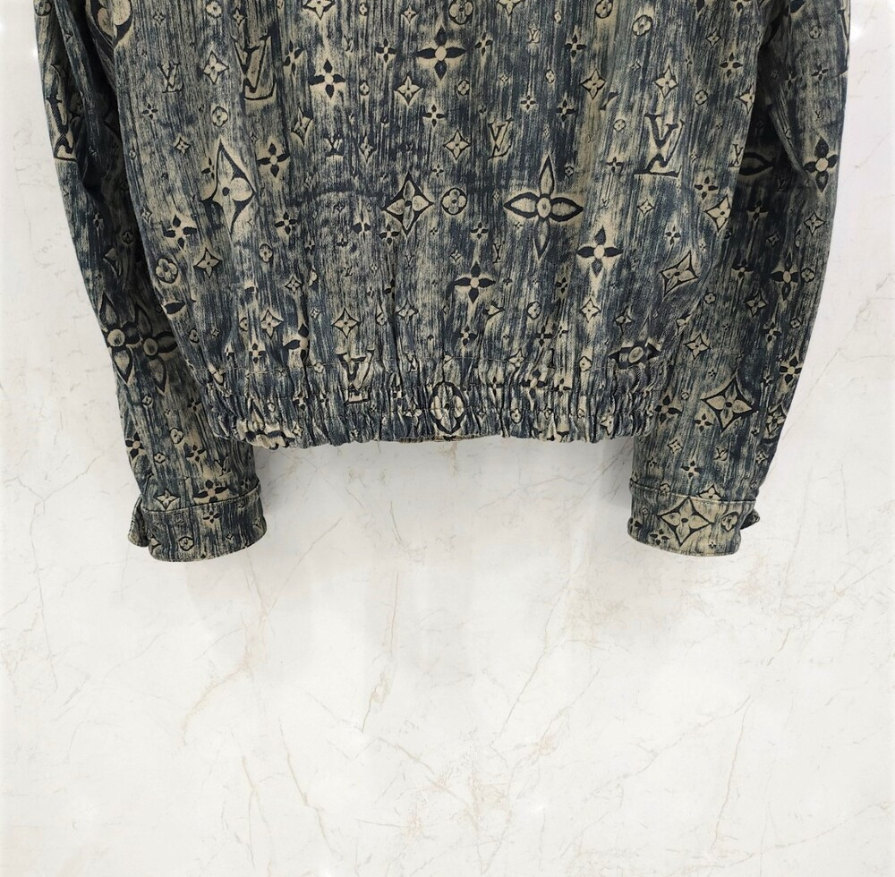 [럭스유] 46 / 루이비통 테일러드 모노그램 데님 집업 자켓 1AATFV