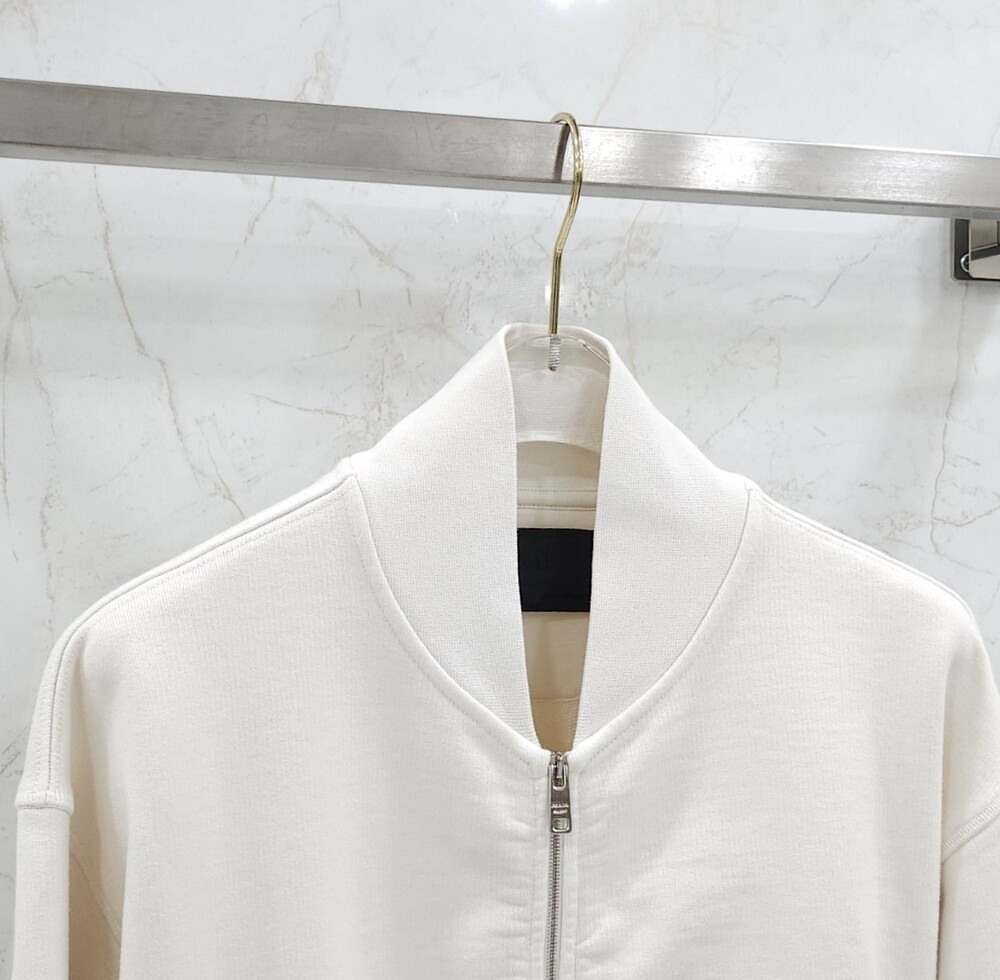 [럭스유] M / 프라다 삼각로고 블루종 집업 자켓 UJL165