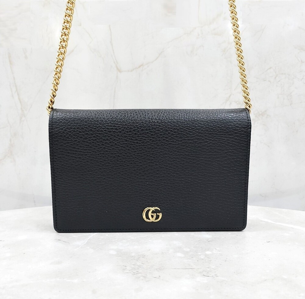 [럭스유] 구찌 GG 마몽 미니 레더 체인백