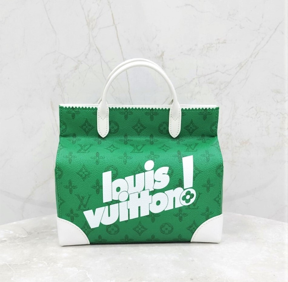 [럭스유] 루이비통 리터 백 그린 빈티지 모노그램 M80815