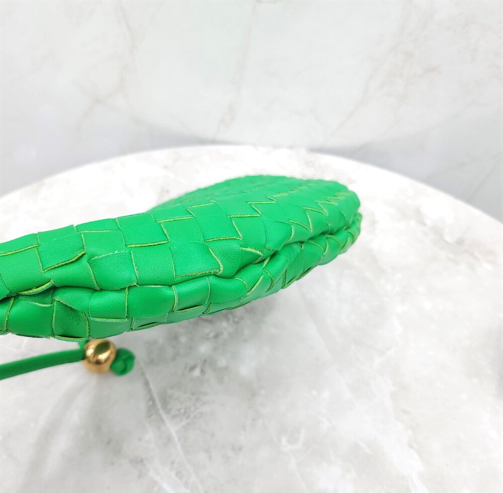 [럭스유] 보테가베네타 그린 미디엄 턴 파우치 숄더백 701024