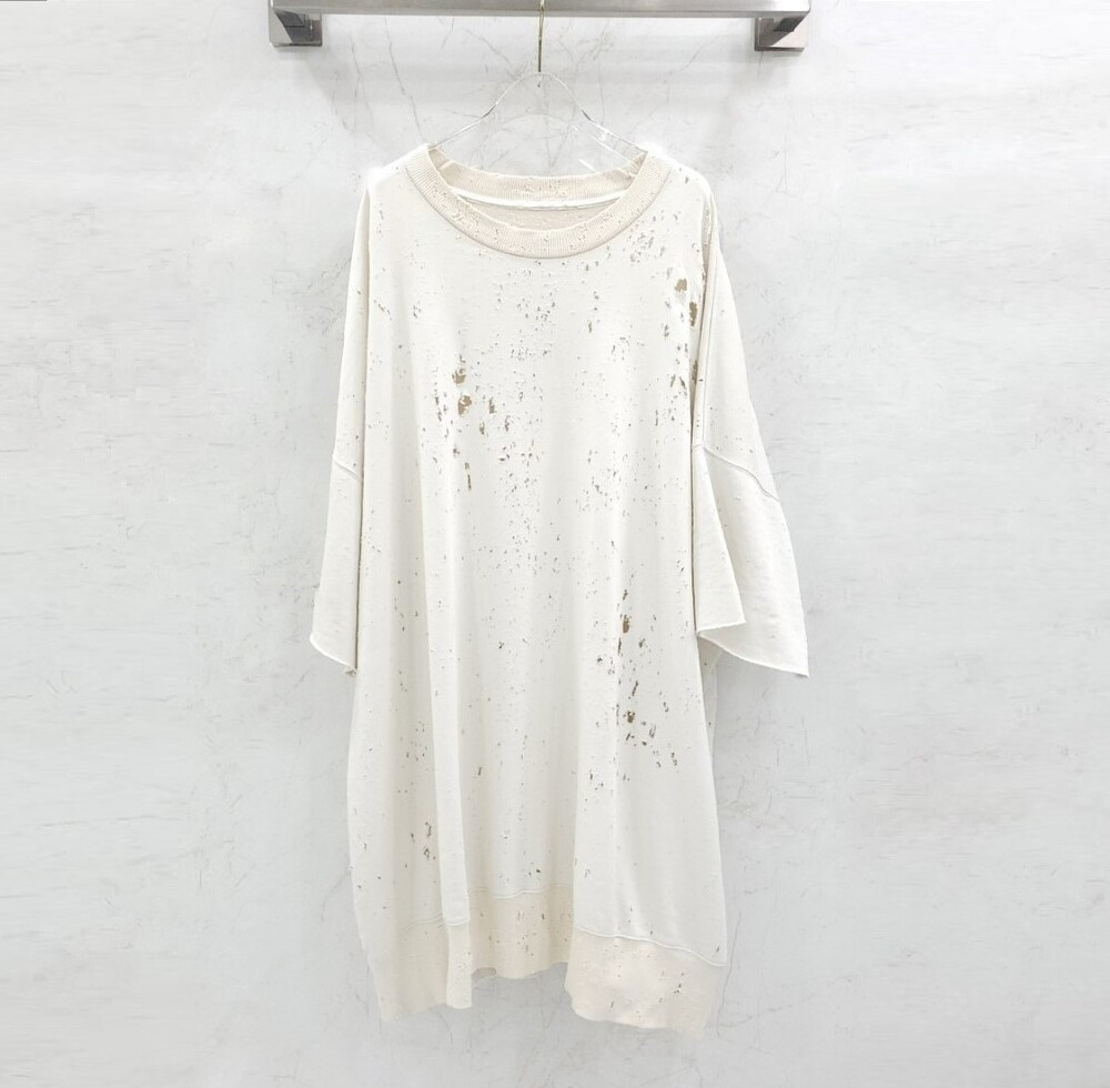 [럭스유] S / 메종마르지엘라 MM6 디스트레스 오버사이즈 스웨트 티셔츠