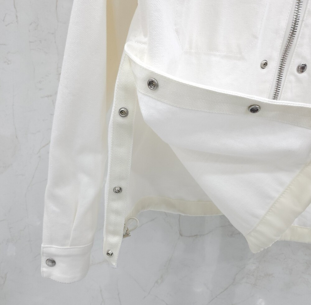 [럭스유] 46 / 디올 X 사카이 한정판 화이트 포켓 데님 자켓