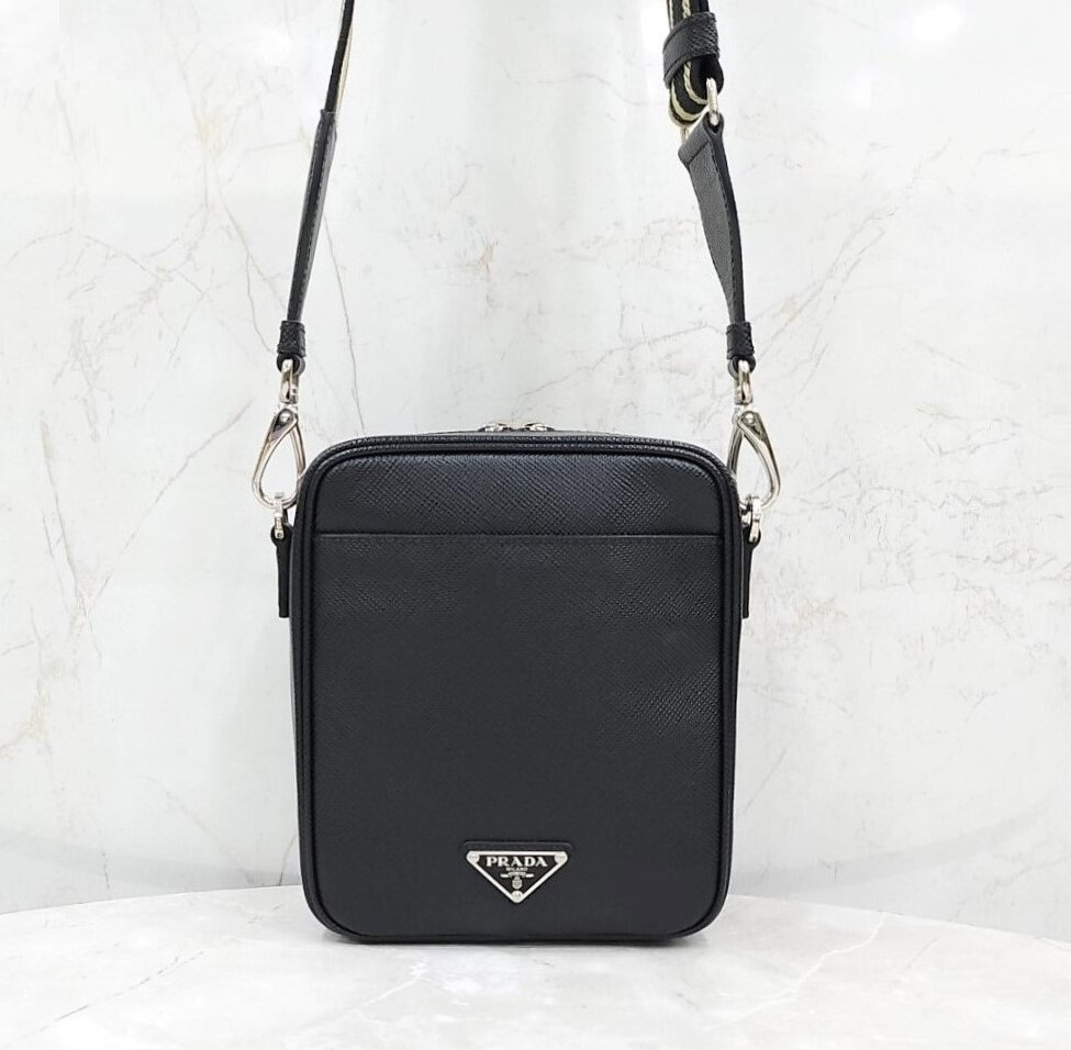 [럭스유] 프라다 사피아노 레더 가죽 숄더백 2VH154