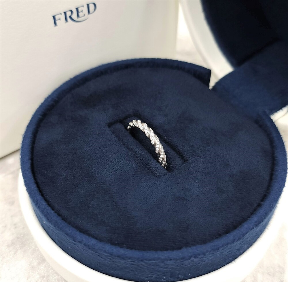 [럭스유] 프레드 다이아 포스텐 플래티넘 웨딩링 48호 4B0706