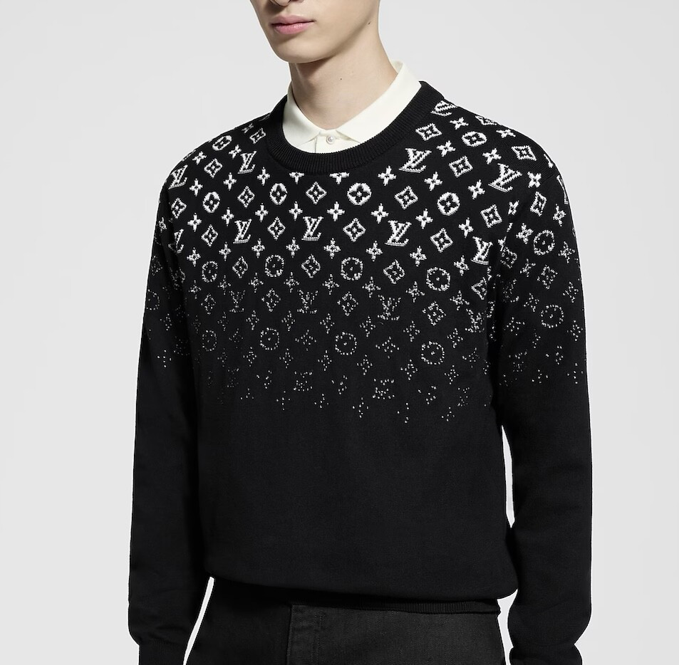 [럭스유] XS / 루이비통 그라디언트 모노그램 크루넥 니트 1AFAPY