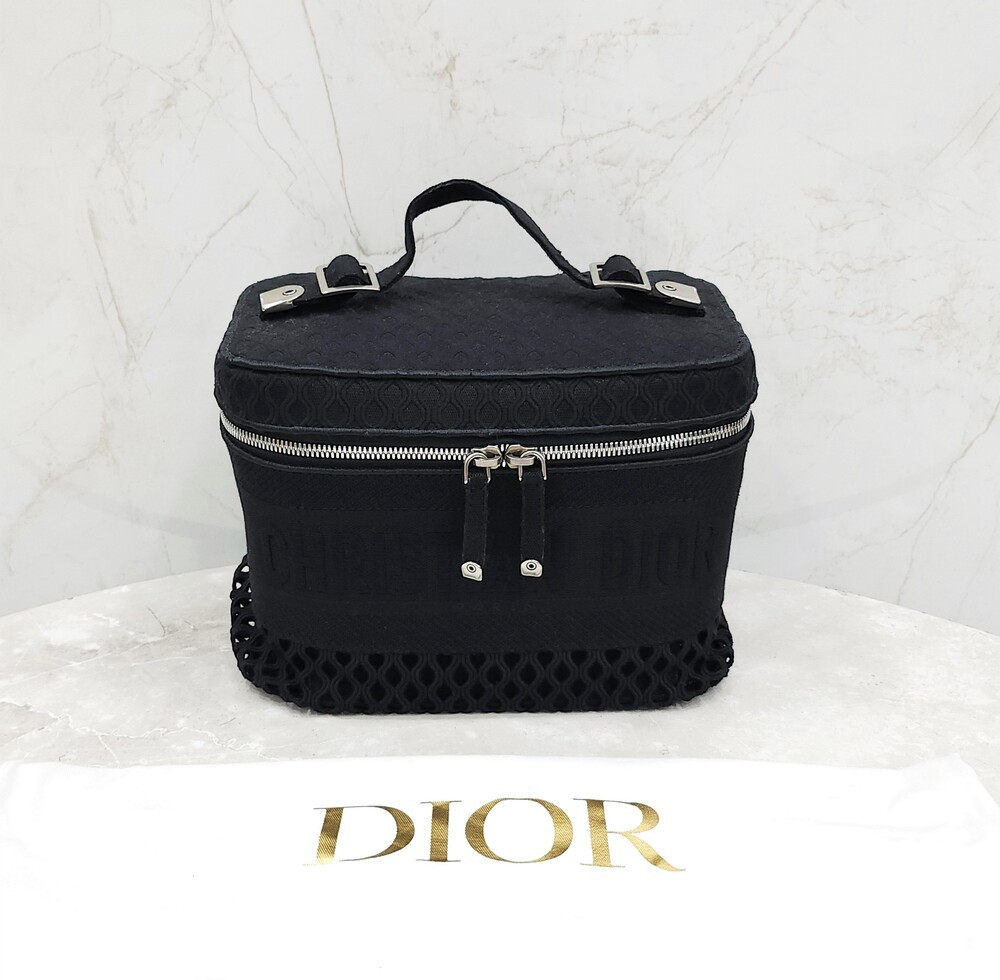 [럭스유] 디올 블랙 트래블 베니티 자수 토트백 S5480VWRA