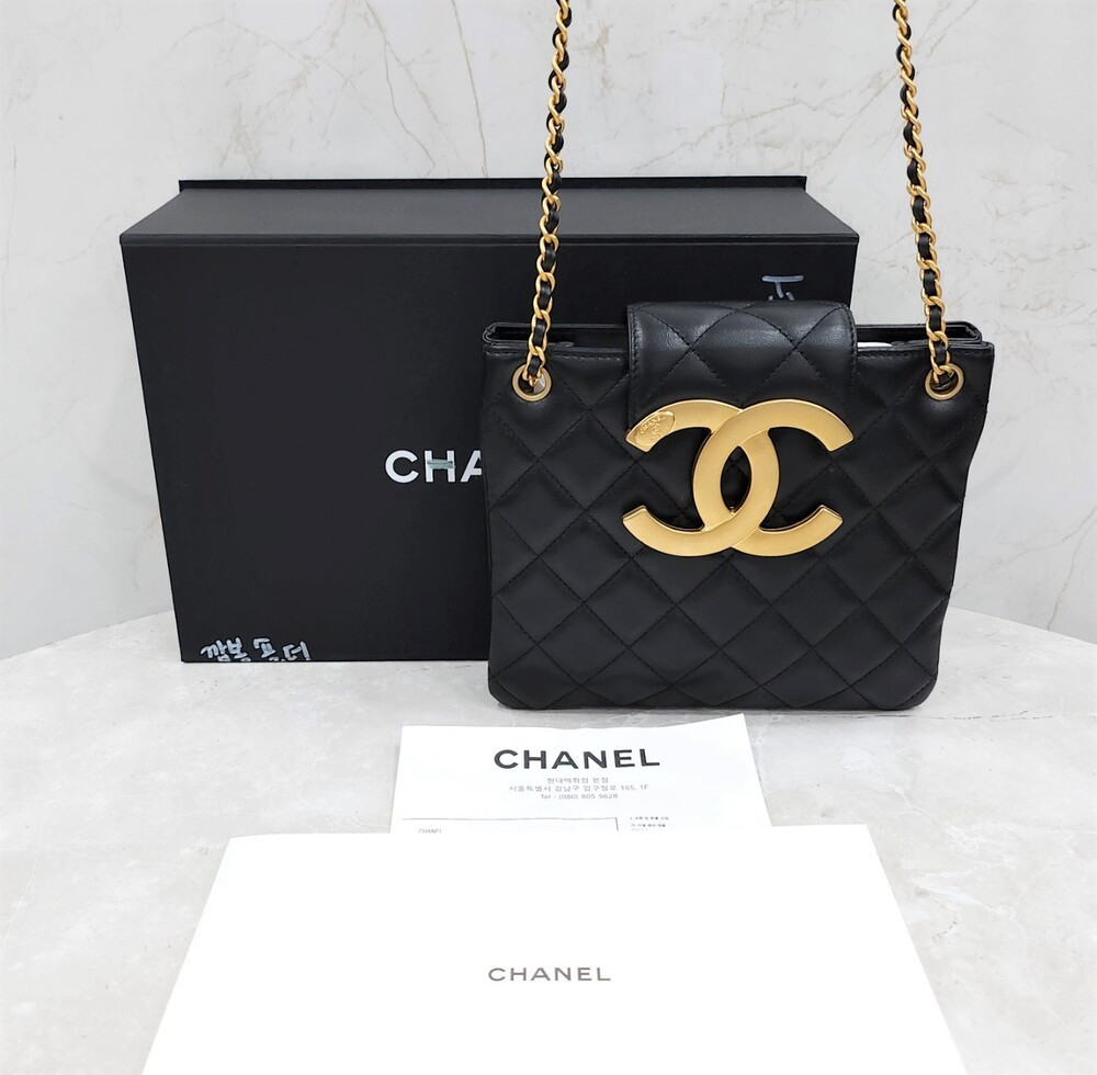 [럭스유] (새상품) 샤넬 24C 빅 CC로고 체인 숄더백 AS4596