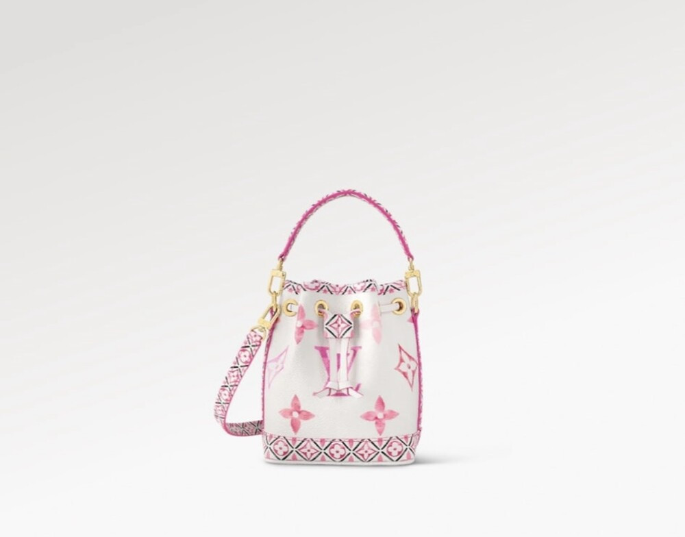 [럭스유] 루이비통 모노그램 나노 노에 버킷백 핑크 M82386