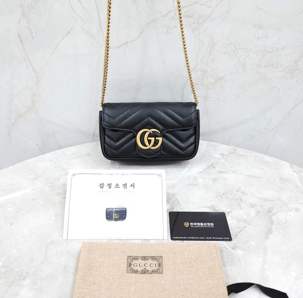 [럭스유] 구찌 GG 마몽 수퍼미니 체인백 476433