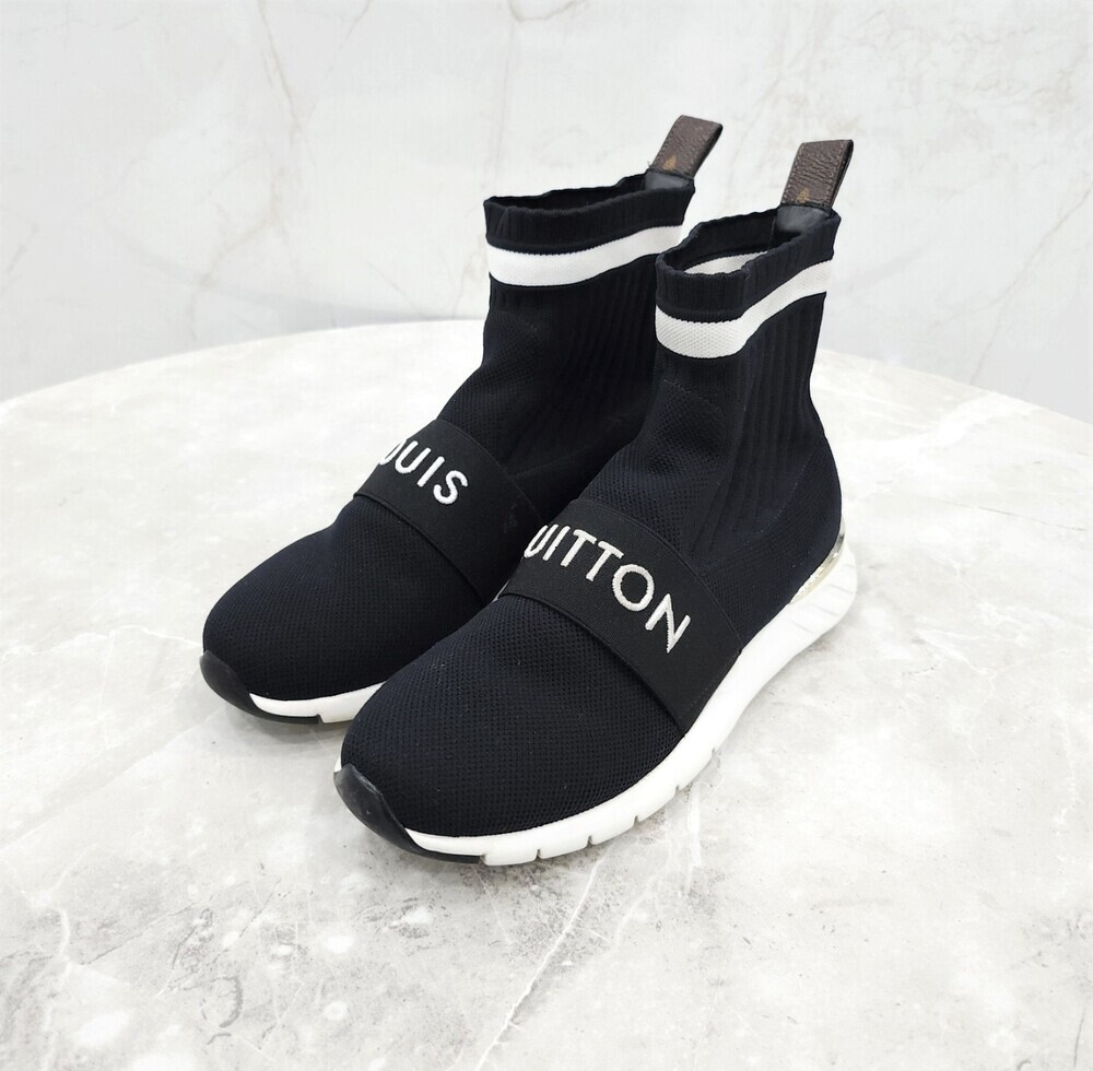 [럭스유] 35.5 / 루이비통 블랙 밴딩 애프터게임 스니커즈