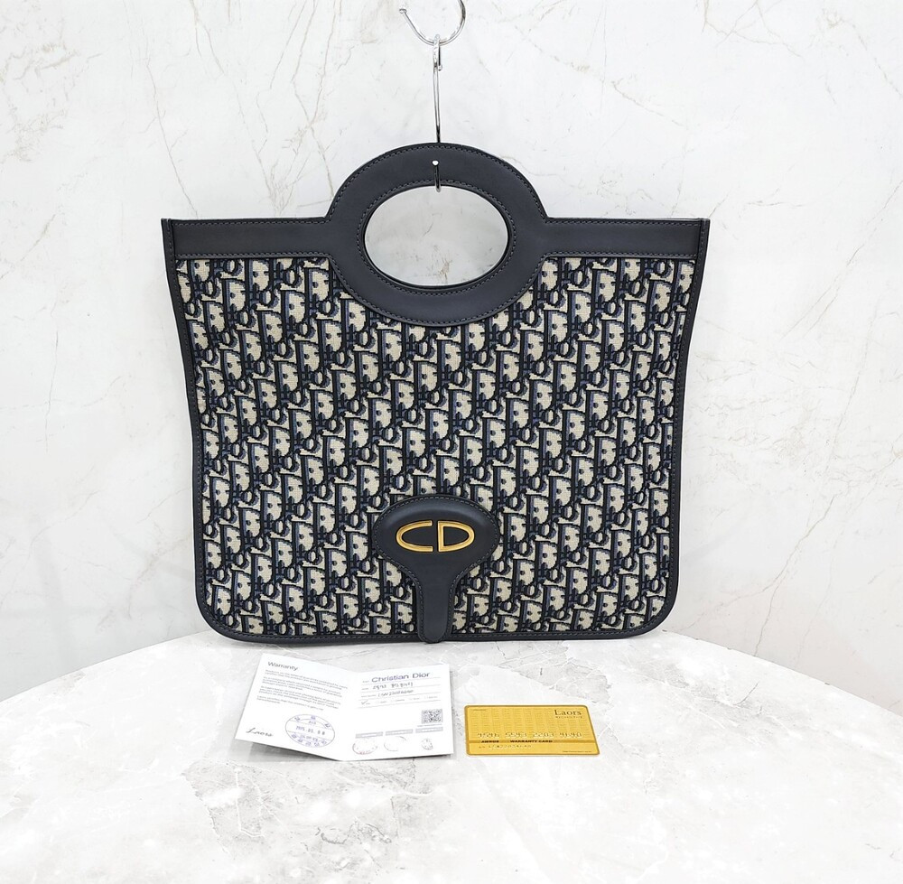 [럭스유] 디올 오블리크 자카드 폴딩 클러치 겸 토트백 M8604CTZQ