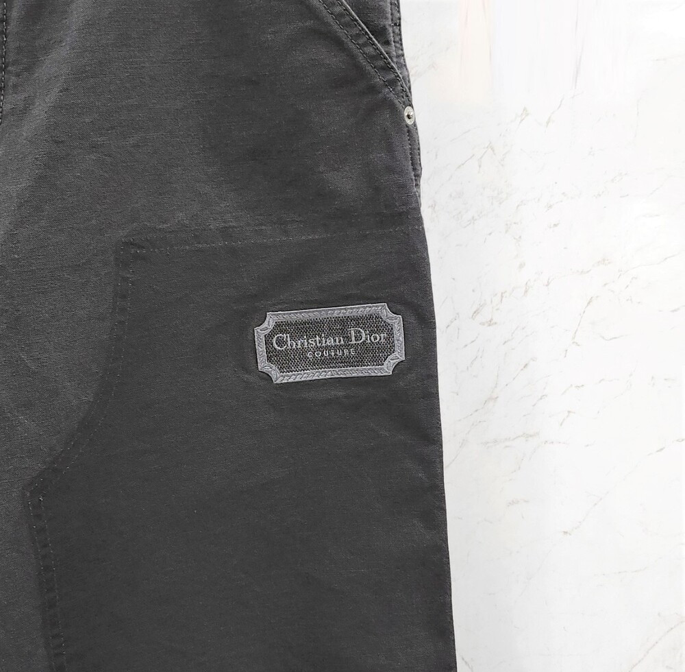 [럭스유] (새상품) 32 / 디올 그레이 콘트라스트 쿠튀르 자수 카펜터 팬츠