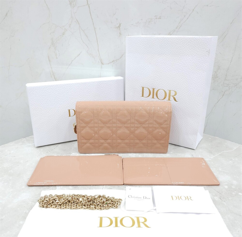 [럭스유] 디올 페이던트 까나쥬 레이디디올 체인 파우치 숄더백 S0204OVRB