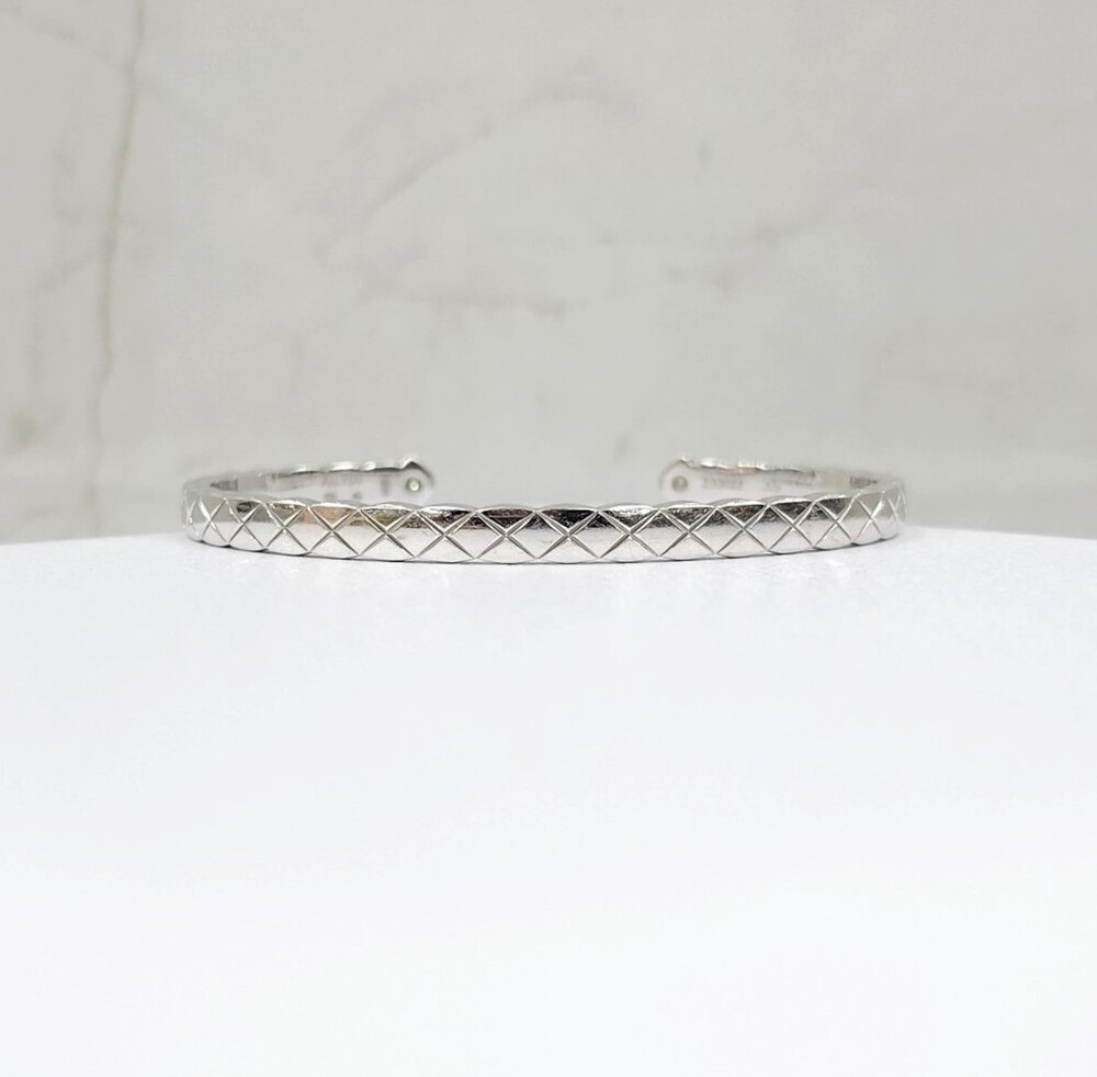 [럭스유] 샤넬 다이아 브레이슬릿 18K 화이트골드 XS