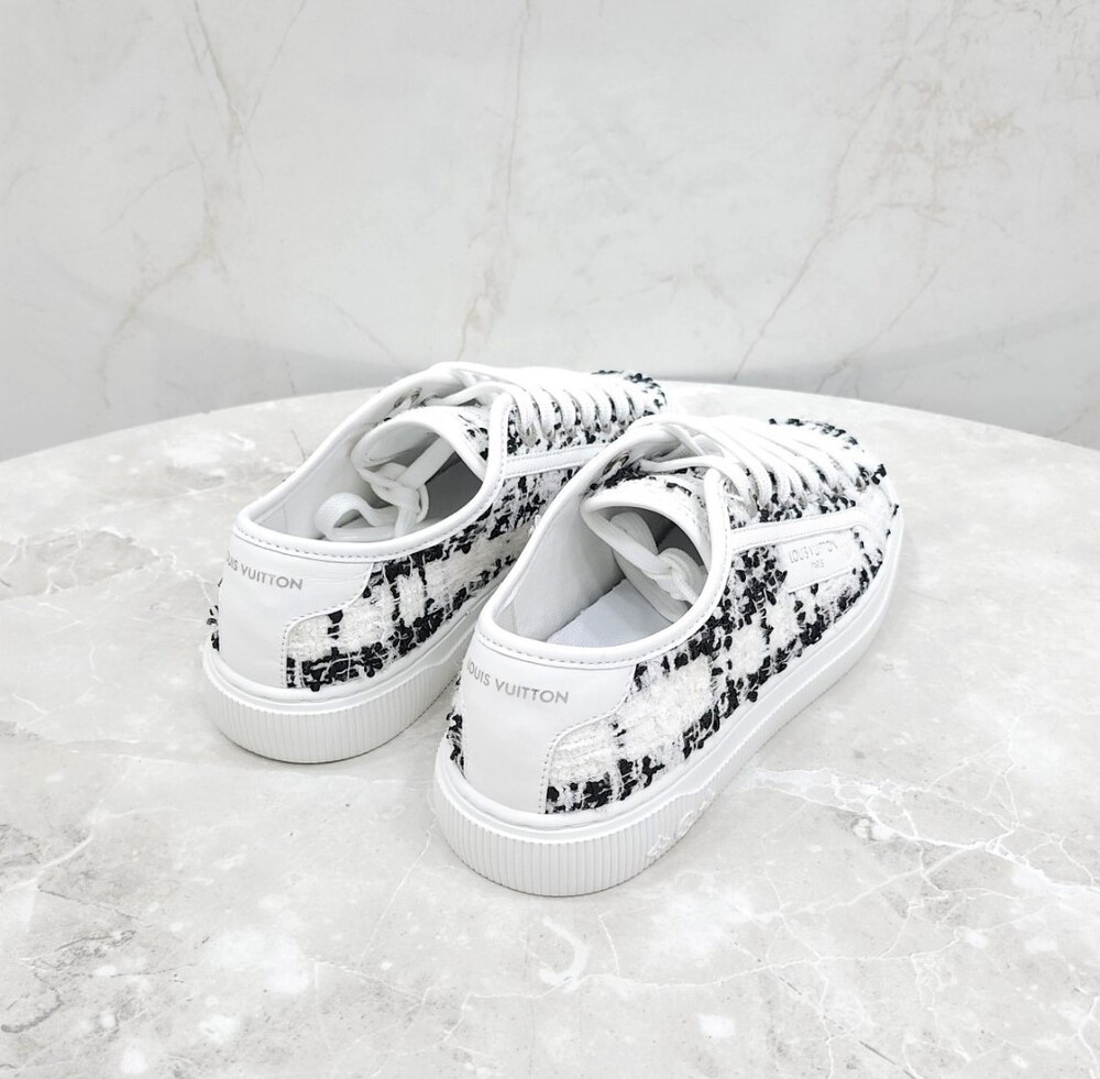 [럭스유] (새상품) 36 / 루이비통 LV 트위드 라군 스니커즈 1AHOSL